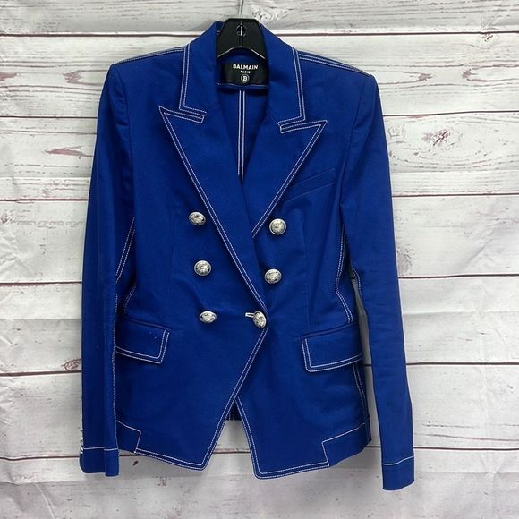 Balmain Jackets & Blazers - Balmain Size M (40) Blue Blazer